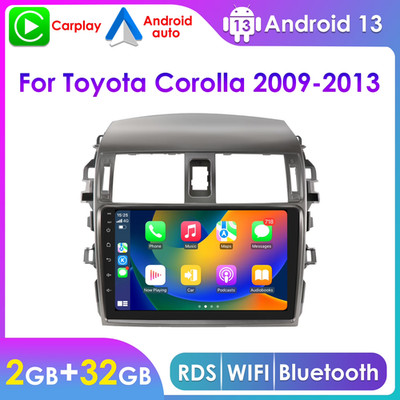 NEW IN BOX Android 13 Apple CarPlay 2+32GB WiFi RDS Car Stereo-Toyota Corolla