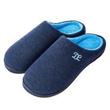 DL Mens Memory Foam Slippers Comfortable Indoor/Outdoor SlipOns, Cozy Men's ...