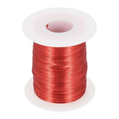 31 AWG Magnet Wire, 31 Gauge 8 oz Enameled Copper Wire, 155C(311F), Red,White