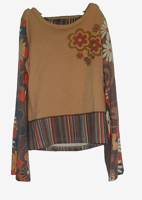 buntes T-Shirt Twin Set - Größe 38 (M, T2) FR Marke