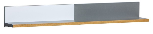 Wandregal Wandboard 120X17X16Cm Eiche Riviera Anthrazit Weiß 92407621-image