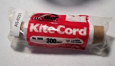 White Braided Kite Cord No. 3000 - 300ft Roll Made in USA for Kites