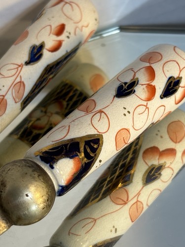 Slack & Barlow Serving Spoon And Fork Imari-Style - Picture 9 of 10