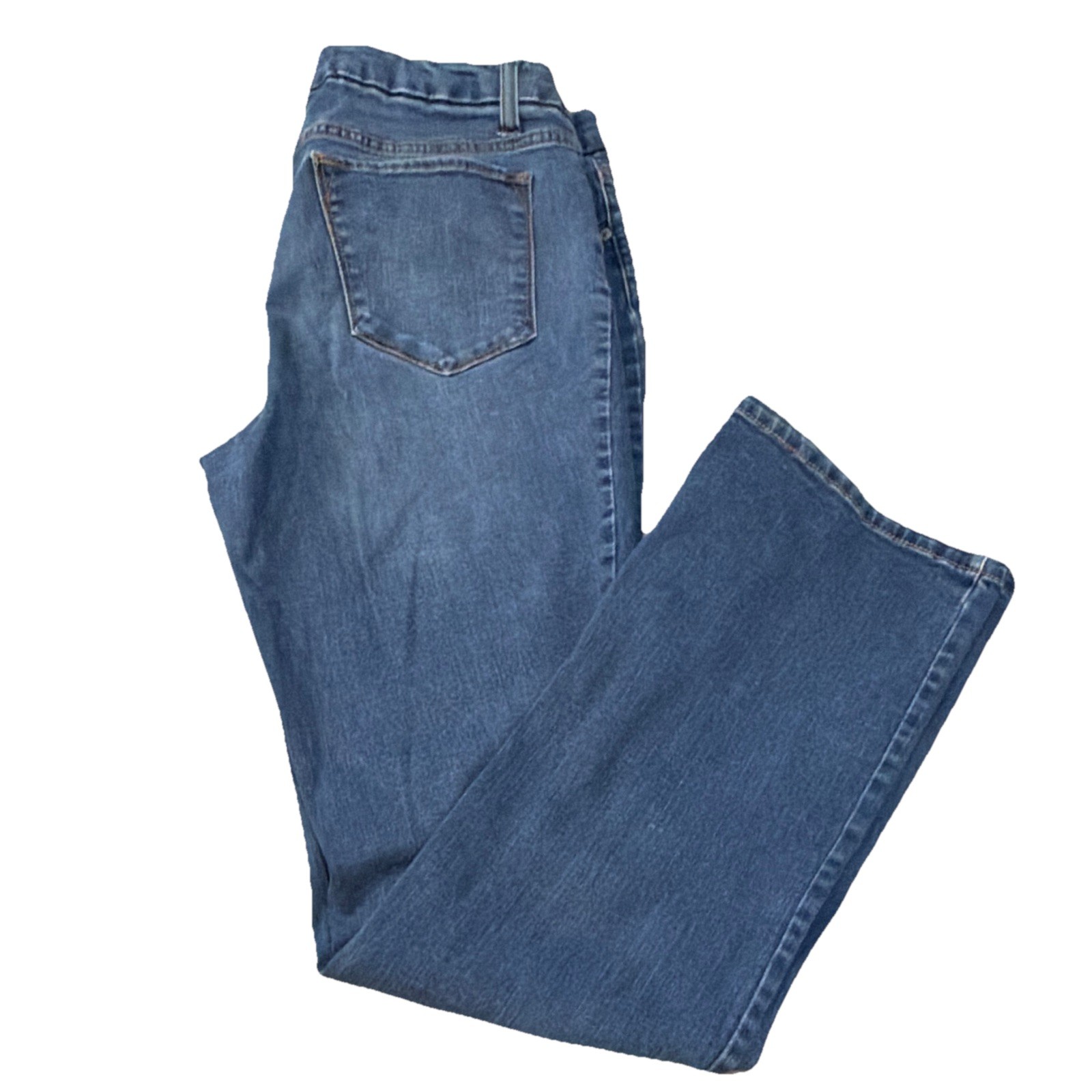 Faded Glory Women’s Bootcut Jeans Blue Medium Wash Denim Cotton Size 14
