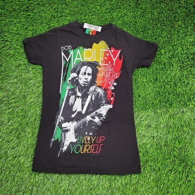 Bob-Marley and the Wailers Shirt Teens Small 14x24 Black