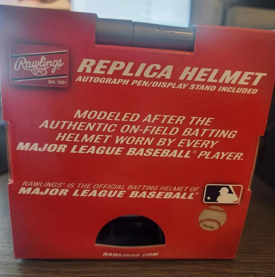 Ronald Acuna Jr Autographed Braves Silver Mini Helmet - Rawlings (Red Ink) - Image 3 of 4