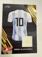 Diego Maradona Argentina Leaf 2023 Goal Soccer Game Used Memorabilia Jersey #J-3