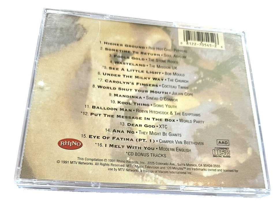 VARIOUS  - NEVER MIND THE MAINSTREAM.BEST OF MTV's 120 MINUTES ( RHINO 1991 CD) - Image 2 of 2