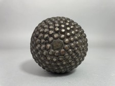 SPORT-BOULES Ancienne boule de Lyonnaise/Longue à Clous ronds c1900