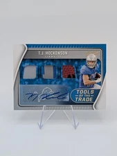 2021 Panini Absolute TJ Hockenson Tools of the Trade Triple Autos /25 TTT11