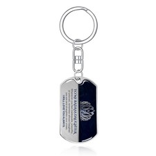 COMTRUDE to My Badass Daughter Son Keychain from Mom Dad 1, Daughter-silver