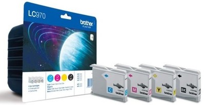 4 x Original Brother LC970 CMYK Tintenpatronen LC-970 - DE-Kostenloser versand!