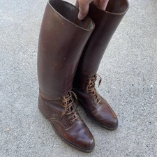 Vintage Antique WW1/WW2 US Army Cavalry Mounted Officer Riding Boots