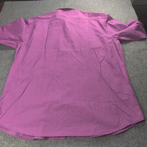 Vtg Woolrich Shirt Men Extra Large Purple Dual Pocket Work Casual Outdoors - Picture 3 of 13