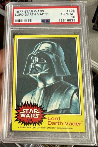 1977 Topps Star Wars #196 Lord Darth Vader — PSA 10