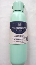 SodaStream Fizz &Go Stainless Steel Carbonating Bottle 30/oz light Green - New
