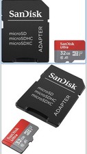 SanDisk Ultra 32GB microSDHC Memory Card Class 10 UHS-I A1 with Adapter