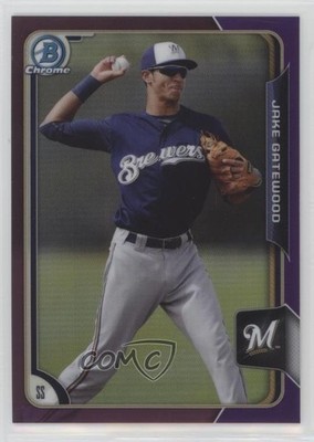 2015 Bowman Chrome Prospects Purple Refractor 98/250 Jacob Gatewood Jake 1v7