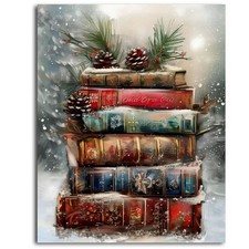 Christmas Scenery Paint by Numbers Kit for Adults 16x20 Inch DIY Home Art Decor