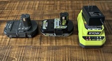 Ryobi ONE PBP006 and PBP003 18V Lithium-Ion 2 Ah Batteries and Charger