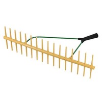 Gartenrechen (Kunststoff) - Doppelseitig - 32 Zinken - 64 Cm | Gartenharke