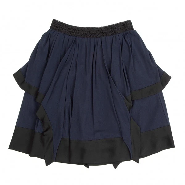 Falda VIVIENNE TAM cintura malla trenzada con volantes (K-126718) Foto 2 de 4