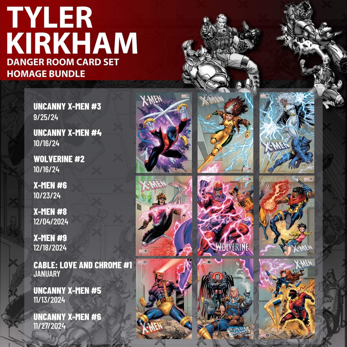 ホークアイ　他　アメコミセット 9 PACK] DANGER ROOM SET HOMAGE CONNECTING COVERS EXCLUSIVE