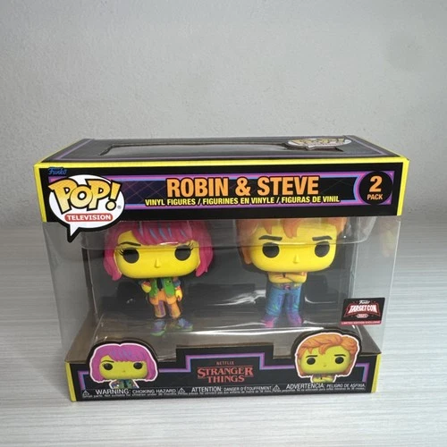 Funko Pop! Vinyl: Stranger Things - Robin & Steve 2-Pack (Black Light)Target BB2