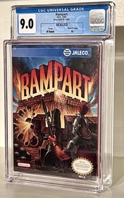 Rampart NES CGC Graded 9.0 A+ Brand New Factory Sealed Nintendo Not WATA
