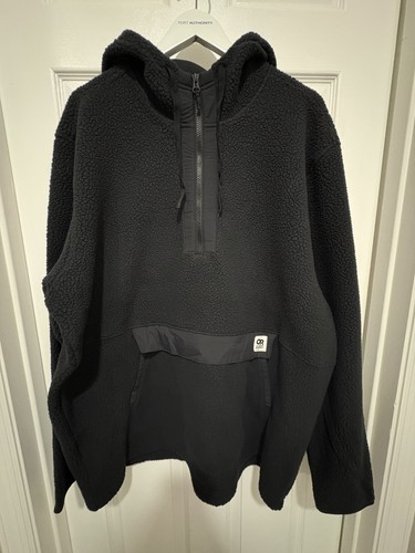 NWOT Outdoor Research Packwood Fleece Pullover Hoodie - Black - 3XL