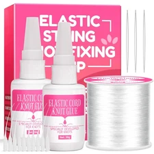 Ruiot Bracelet String Glue to Keep Elastic String Stay Perfectly Tied for Clay