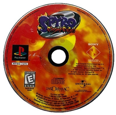 Spyro 2 Ripto s Rage - Sony PlayStation 1 | Tested | Disc Only | Resurfaced