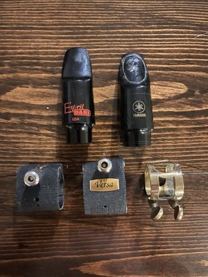 Esprit Bari & Yamaha Soprano Sax Mouthpieces Lot & Versa + 2 other ligatures