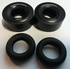 1/25 scale Model car parts Pad printed drag slicks &front tires