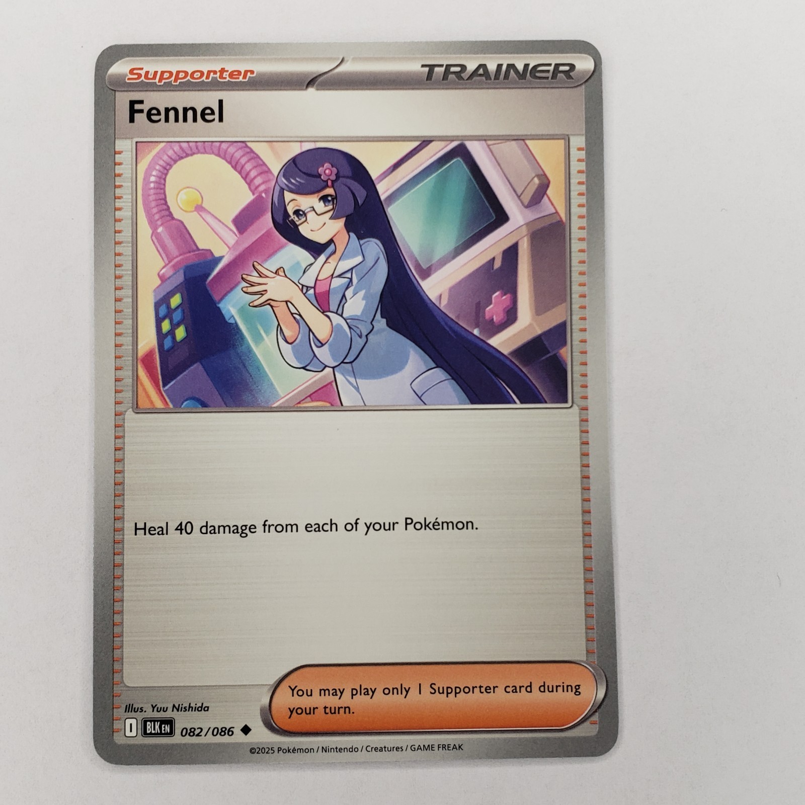 Fennel 082/086 | Uncommon Supporter | SV: Black Bolt Pokémon TCG | NM