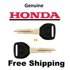 1988 - 2000 Honda Civic Ignition Key Master Blank Set of 2 OEM New 2X