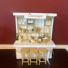 Bella Lux Champagne 9" Bistro Home Decor-Beautifully Detailed -New With Tags