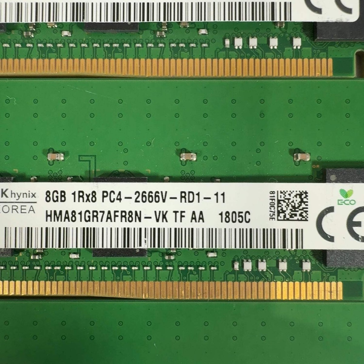 LOT OF 8x SK Hynix 8GB (1x8GB) RAM DDR4 2666MHz ECC SERVER MEMORY