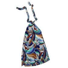 Rolla Coster Los Angeles Multi Color Pleated Halter Dress Medium