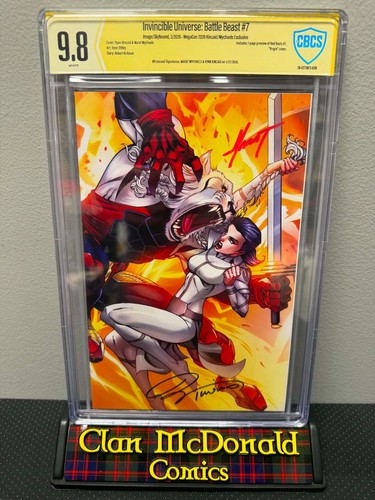 Invincible Universe: Battle Beast #7 Signed Mychaels & Kincaid Graded CBCS 9.8