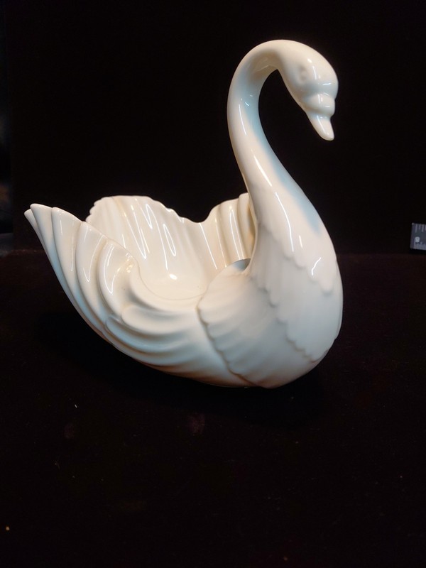 Vtg Medium Lenox Swan Centerpiece 9” Candy Trinket Centerpiece Dish 