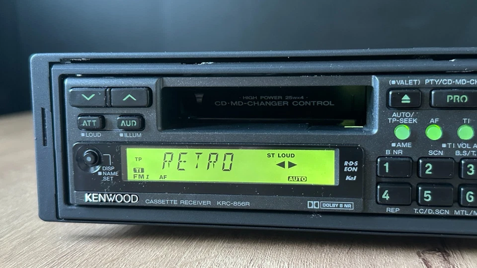 KENWOOD KRC-856R vintage pre-MASK cassette-tuner head unit - Bild 2 von 4