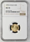 1995 EAGLE G$5 NGC MS 70