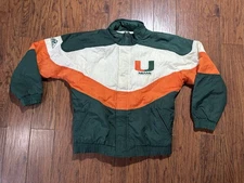 Vintage 90s University Of Miami Hurricanes Apex One Full Zip Jacket Men’s S