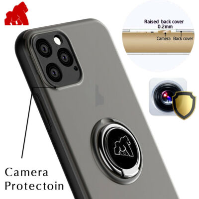 iPhone 8 Plus Gorilla Hülle mit Finger Ring Ständer Stoßfest Cover