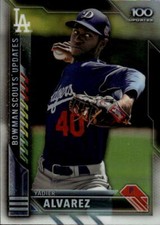 2016 Bowman Chrome Yadier Alvarez #BSU-YA Scouts' Top 100 Updates 14A