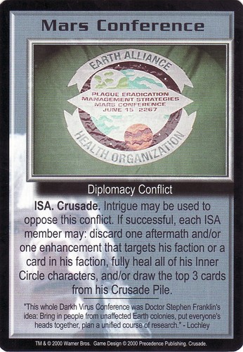 Babylon 5 Crusade CCG TCG Rare Card Selection Precedence - Picture 26 of 32