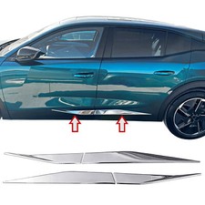 Edelstahl Chrom Türleisten passend für Peugeot 408 III | BJ ab 2022>