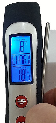 1 Digitales WEINTHERMOMETER für Flaschen und Dekanter RENOIR Srl