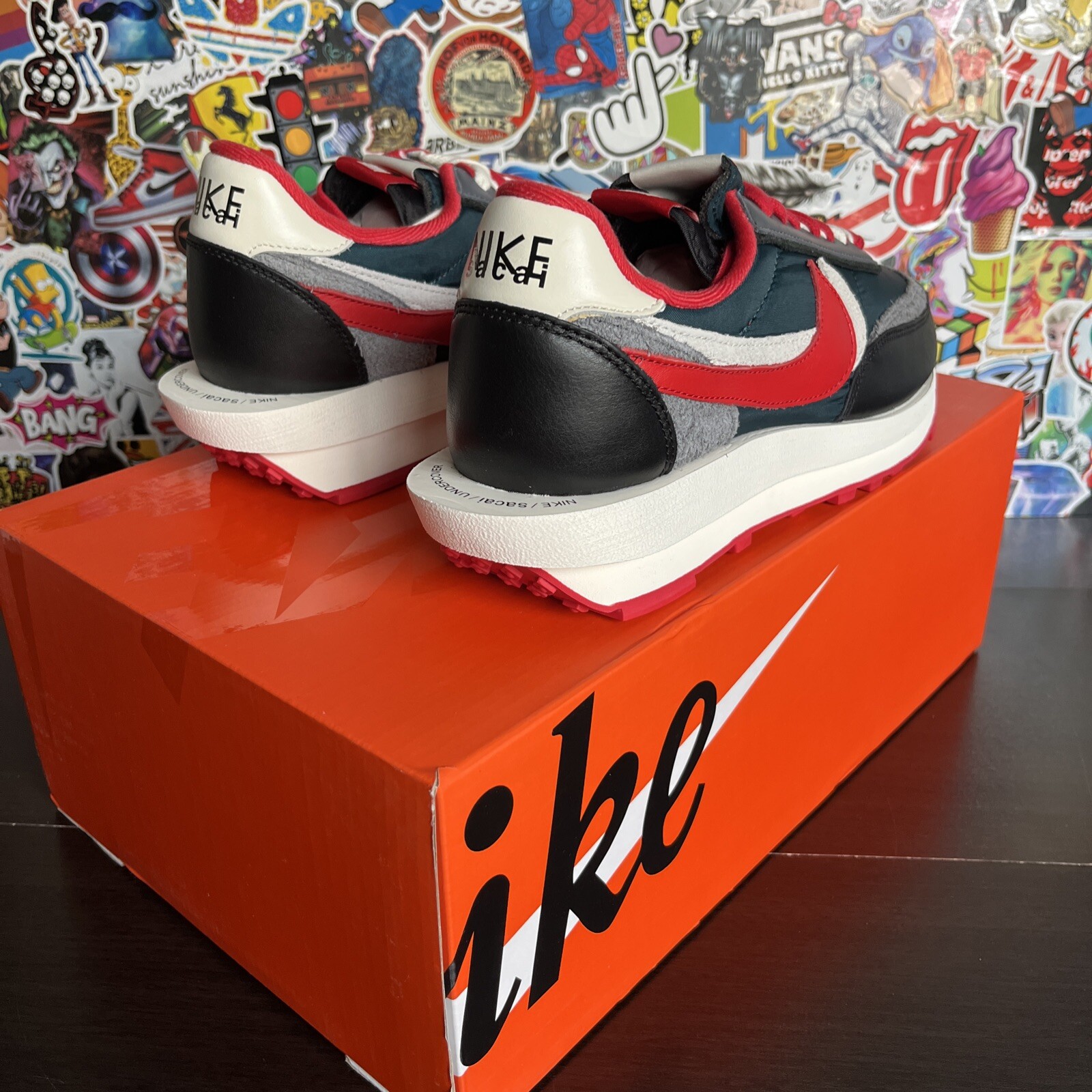 SACAI X NIKE Nike LD Waffle x Sacai x Undercover Midnight Spruce DJ4877 300 da uomo taglia 10 5